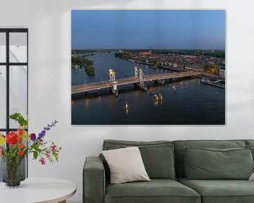 Kampen Frühlings-Sonnenuntergang Luftaufnahme von Sjoerd van der Wal Fotografie