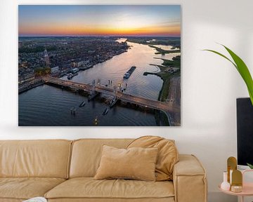 Kampen lente zonsondergang luchtfoto van Sjoerd van der Wal Fotografie