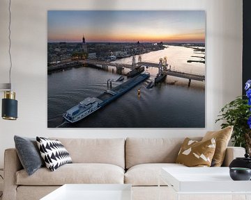 Kampen lente zonsondergang luchtfoto van Sjoerd van der Wal Fotografie