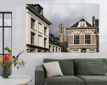 De Domtoren vanaf de Nieuwegracht in kleur van André Blom Fotografie Utrecht