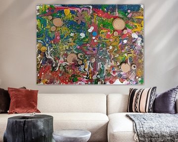 Dancing with colours in the background von Anne Bergmann