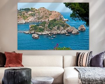 Paradijselijke baai Isola Bella in Taormina