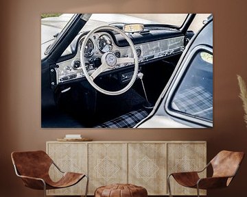 Mercedes-Benz 300 SL Gullwing klassieker interieur van Sjoerd van der Wal Fotografie