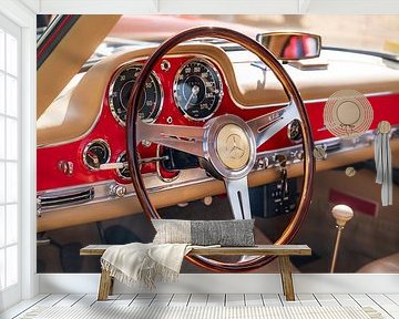 Mercedes-Benz 300 SL Gullwing classic car dashboard by Sjoerd van der Wal Photography