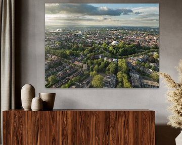 Zwolle springtime sunset from above by Sjoerd van der Wal Photography