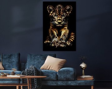 Golden lion cub with contrast by Imperial Art House