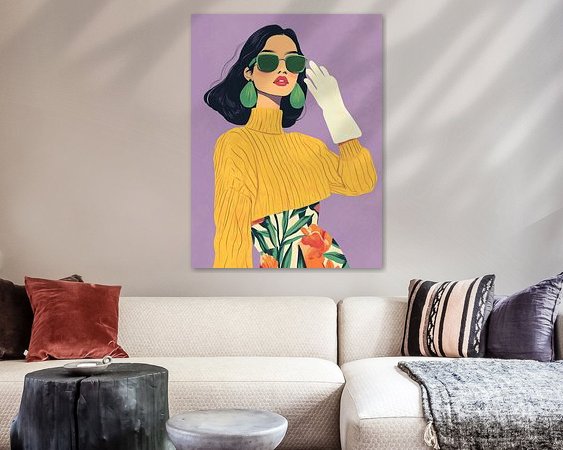 Example of the artwork in a room