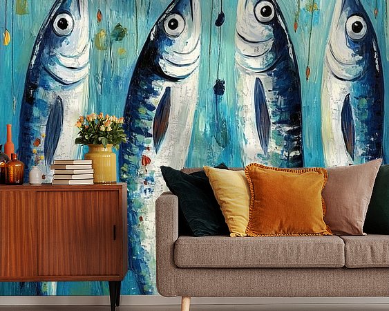 Example of the artwork in a room