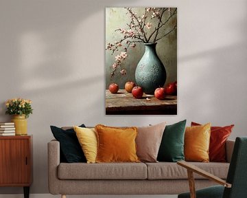 Blossom & Red Apples by Marijke Trienekens