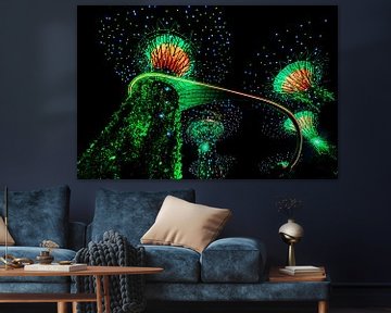 Gardens by the bay lichtshow groen van Marco Rutten