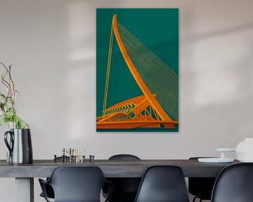 Museo de las Ciencias & Assut de l'Or Brug – iconisch Valencia in illustratie