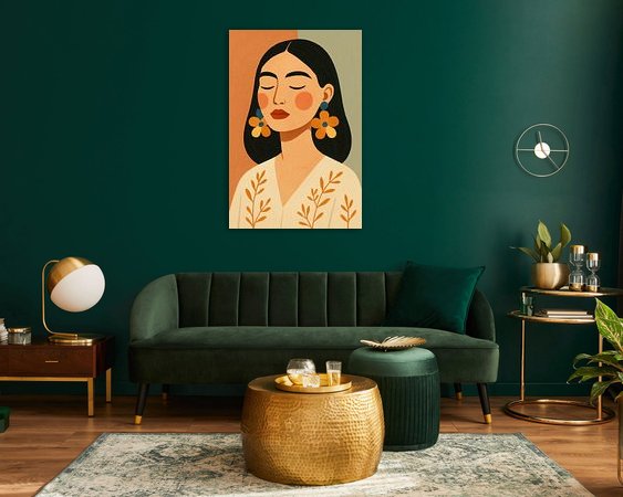 Example of the artwork in a room