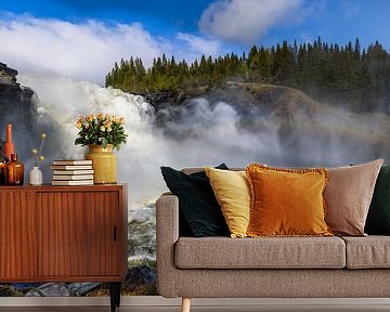 Roaring waterfall