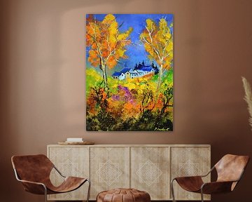 Gloeiende herfst van pol ledent