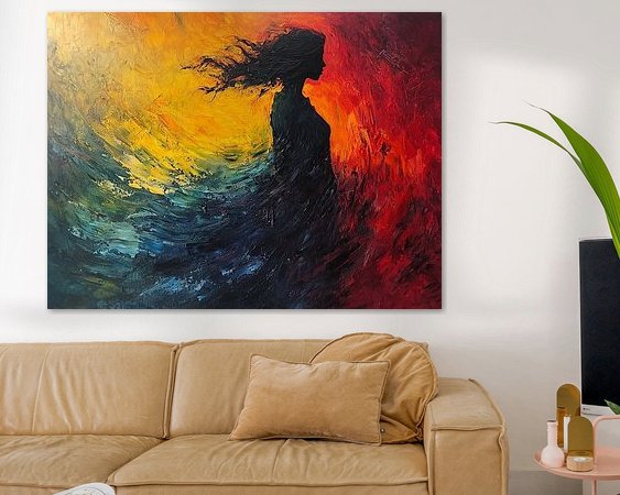 Example of the artwork in a room