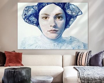 Kant en Karakter, een vrouwenportret van Vlindertuin-Art