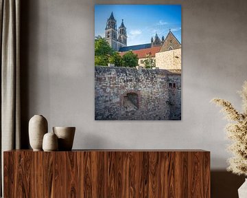 Maagdenburg - Bastionklave en Dom van Maagdenburg van t.ART