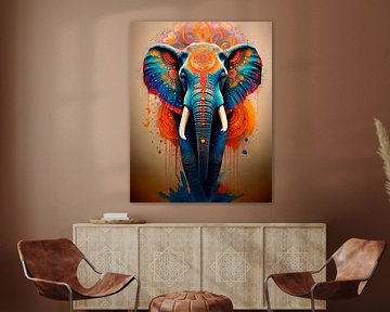 Olifant in kleur... van Ans Bastiaanssen