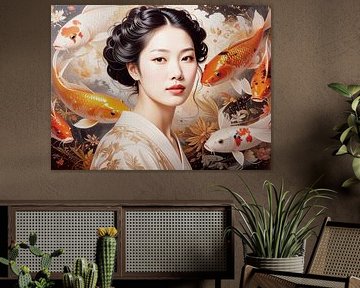 Classical Woman Portrait 01 van Fernando Vieira