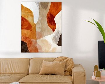 Abstracte aardpatronen van Vlindertuin-Art