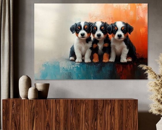 Example of the artwork in a room