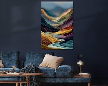 bunte fiktive Landschaft von Egon Zitter
