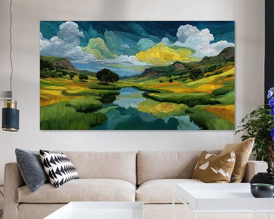 Example of the artwork in a room