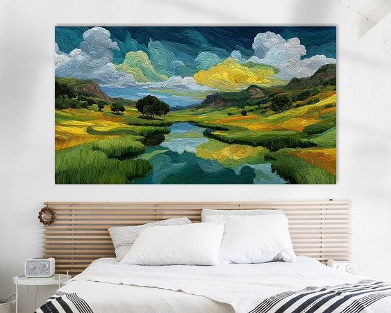 Example of the artwork in a room