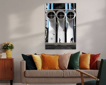 Straatbeeld bij Centre Pompidou van Sander Groenendijk