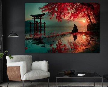vue du jardin japonais sur Egon Zitter