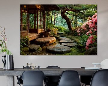 vue du jardin japonais sur Egon Zitter