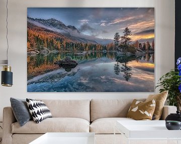 L'automne au lac de Saoseo sur Judith Kuhn