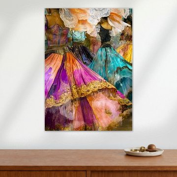 Dancing Mexican woman