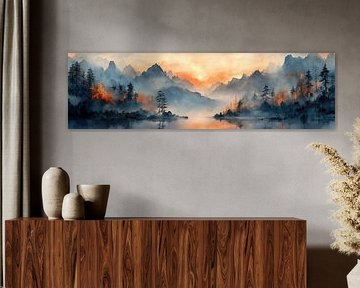 Mystic Serenity van Abstract Schilderij