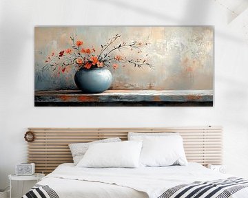 Fiery Petal Whispers by Art Whims