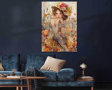 Garden of Whispers van Abstract Schilderij