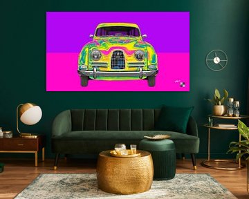Saab 95 estate Pop Art by aRi F. Huber