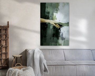Abstract hands in connection by Art & Soul Creations