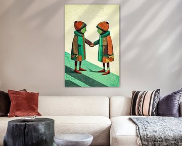 Children in colourful style by Imperial Art House