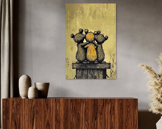 Example of the artwork in a room