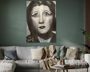portrait Edith Piaf by Ikeys-art