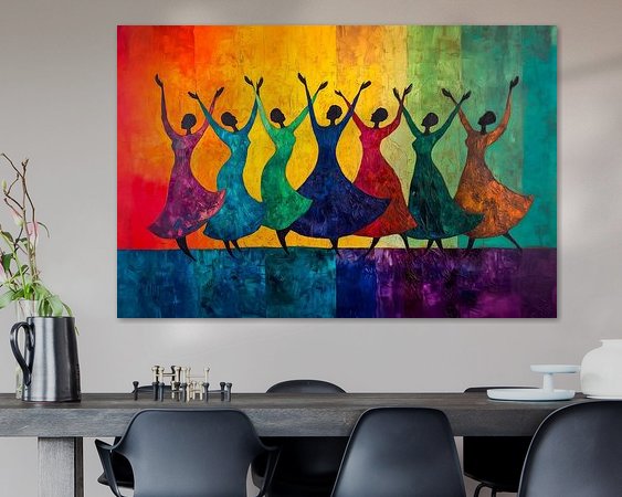 Example of the artwork in a room