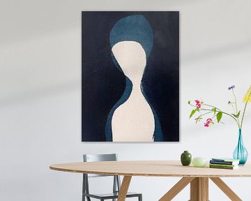 Impression d'art cyanotype sur toile - Dans la lumière