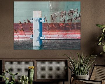 De harde Havenkleuren van scheepskijkerhavenfotografie