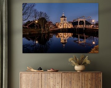 The Morspoort in Leiden during the blue hour by Sander de Vries