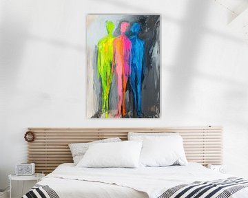Kleurrijke Mensen van Kunst Kriebels