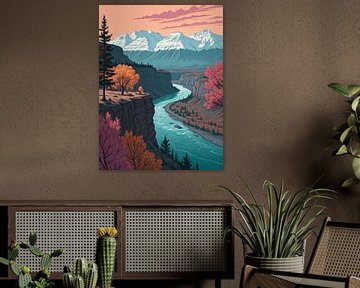 Canyon Rivier Vallei van Artistic