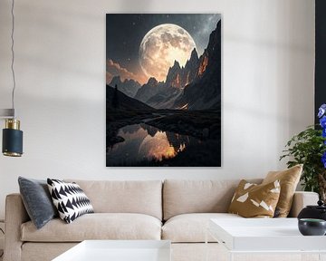 Maanomarming van de vurige toppen van Artistic