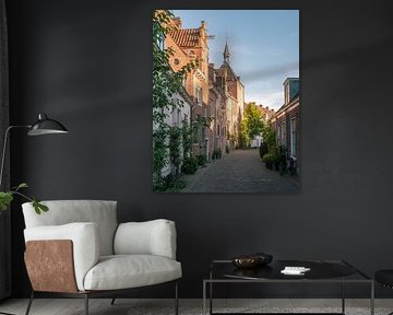 Muurhuizen Amersfoort in the evening sun by Margreet Riedstra