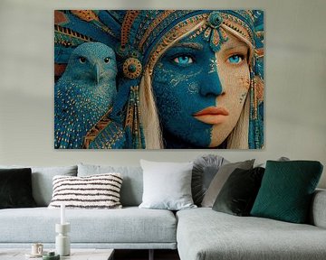 vie spirituelle avec portrait de femme sur Egon Zitter
